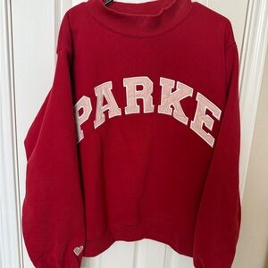 Parke Women's Red Crew Neck Sweater